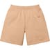 Supreme Small Box Sweatshort - Khaki (front)