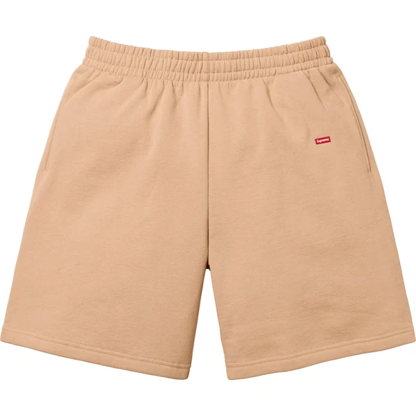 Supreme Small Box Sweatshort - Khaki (front)