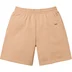 Supreme Small Box Sweatshort - Khaki (front)