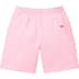 Supreme Small Box Sweatshort - Light Pink (front)