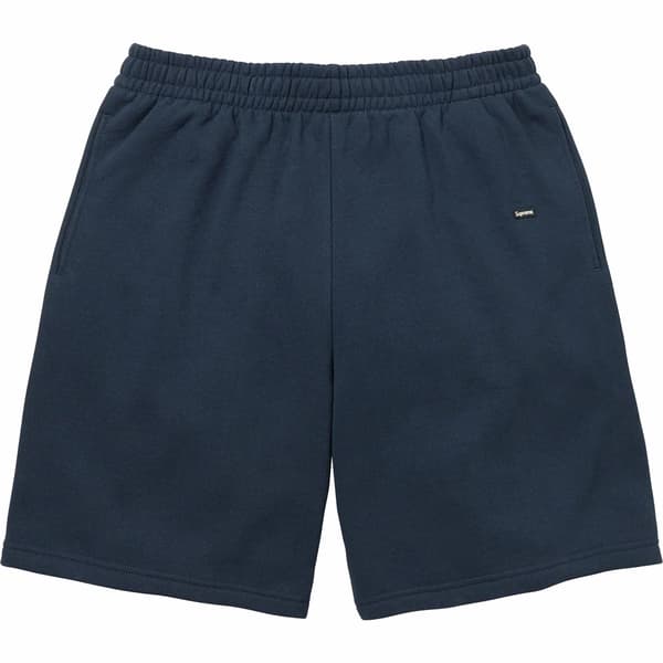 Supreme Small Box Sweatshort - Navy (front)