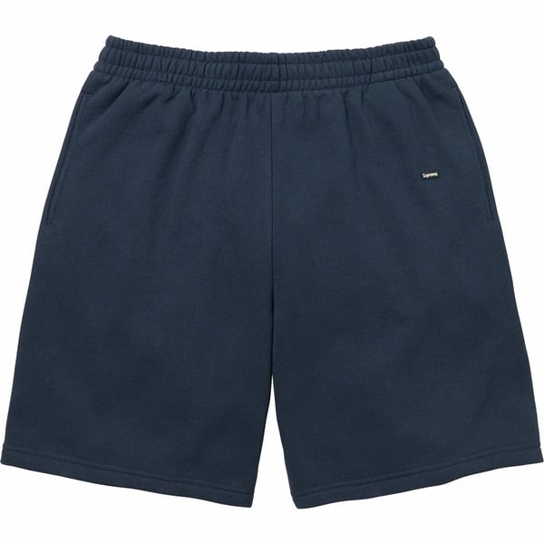 Supreme Small Box Sweatshort - Navy (front)