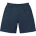 Supreme Small Box Sweatshort - Navy (front)