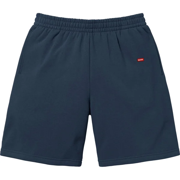 Supreme Small Box Sweatshort - Navy (front)