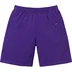 Supreme Small Box Sweatshort - Purple (front)