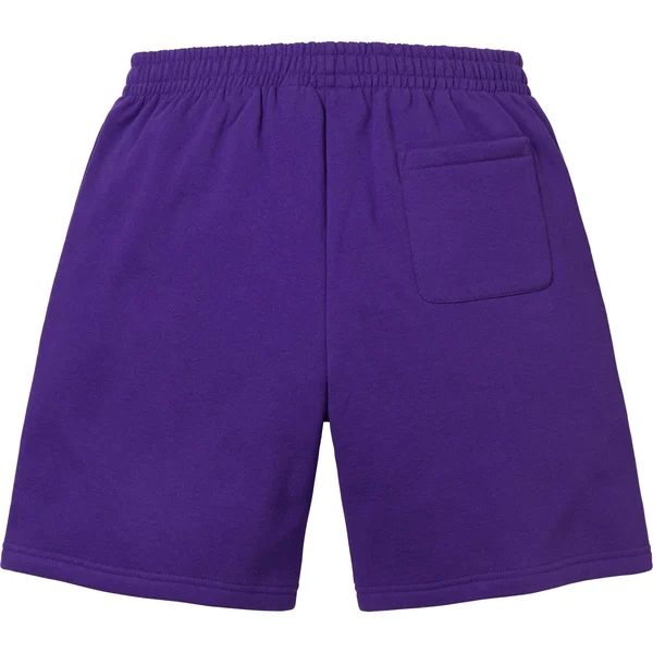 Supreme Small Box Sweatshort - Purple (front)