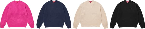 Supreme Small Box Waffle Sweater - Product Image