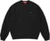 Supreme Small Box Waffle Sweater - Black (front)