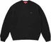 Supreme Small Box Waffle Sweater - Black (front)