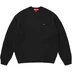 Supreme Small Box Waffle Sweater - Black (front)