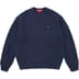 Supreme Small Box Waffle Sweater - Navy (front)