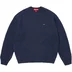 Supreme Small Box Waffle Sweater - Navy (front)