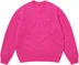 Supreme Small Box Waffle Sweater - Pink (front)