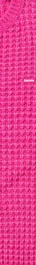 Supreme Small Box Waffle Sweater - Pink (front)