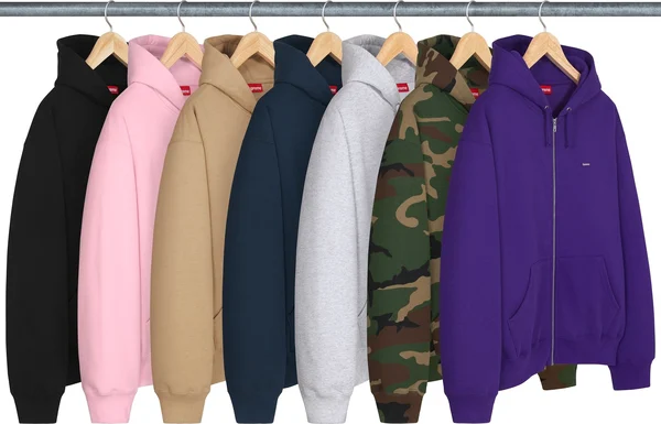 Supreme Small Box Zip Up Hooded Sweatshirt - Product Image