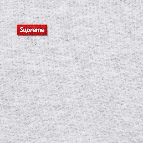 Supreme Small Box Zip Up Hooded Sweatshirt - Ash Grey (front)