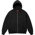 Supreme Small Box Zip Up Hooded Sweatshirt - Black (front)