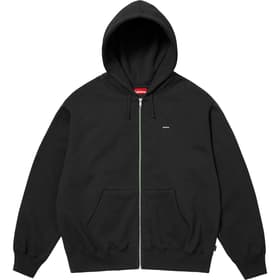 Supreme Small Box Zip Up Hooded Sweatshirt Black