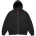 Supreme Small Box Zip Up Hooded Sweatshirt - Black (front)