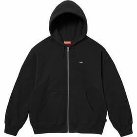 Supreme Small Box Zip Up Hooded Sweatshirt Black