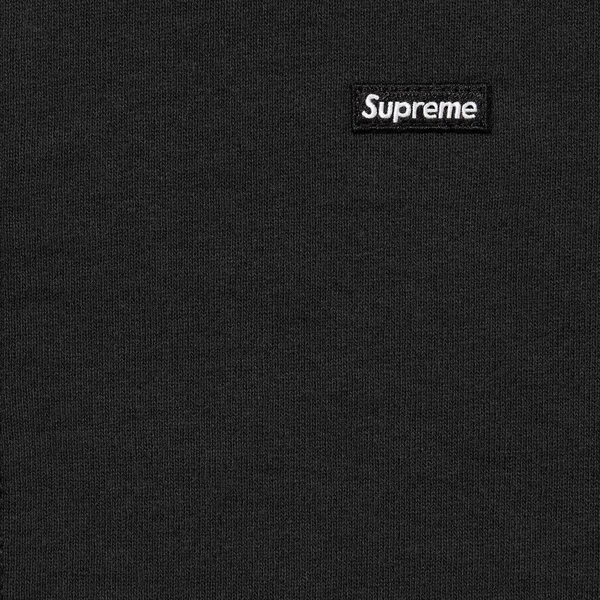 Supreme Small Box Zip Up Hooded Sweatshirt - Black (front)