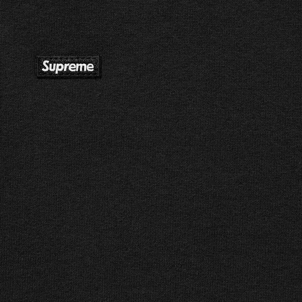 Supreme Small Box Zip Up Hooded Sweatshirt - Black (front)