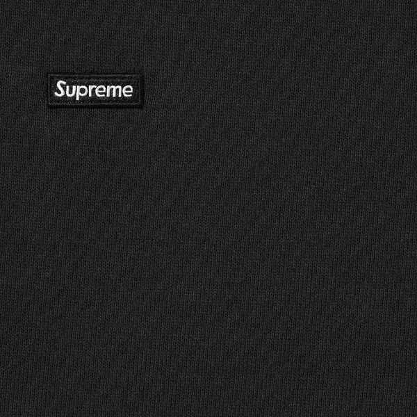 Supreme Small Box Zip Up Hooded Sweatshirt - Black (front)