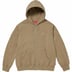 Supreme Small Box Zip Up Hooded Sweatshirt - Dark Sand (front)