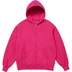 Supreme Small Box Zip Up Hooded Sweatshirt - Fuchsia (front)