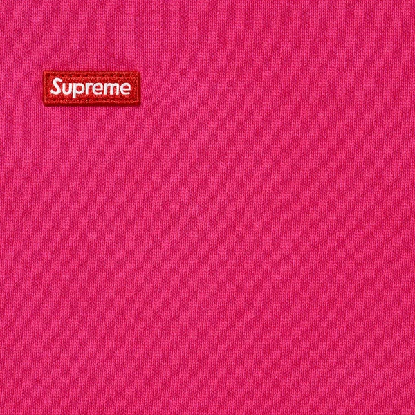 Supreme Small Box Zip Up Hooded Sweatshirt - Fuchsia (front)