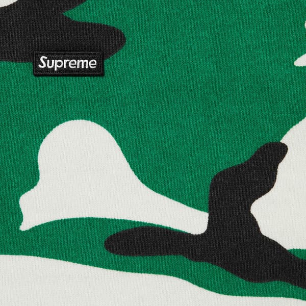 Supreme Small Box Zip Up Hooded Sweatshirt - Green Camo (front)