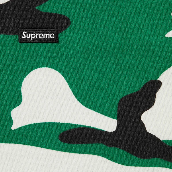 Supreme Small Box Zip Up Hooded Sweatshirt - Green Camo (front)