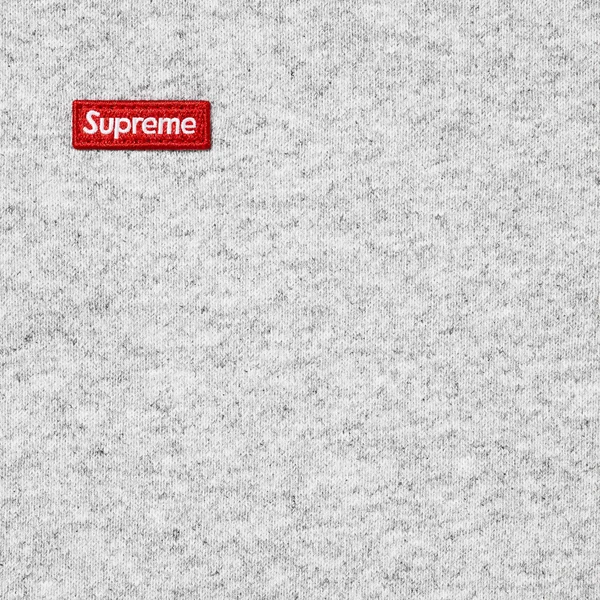 Supreme Small Box Zip Up Hooded Sweatshirt - Heather Grey (front)