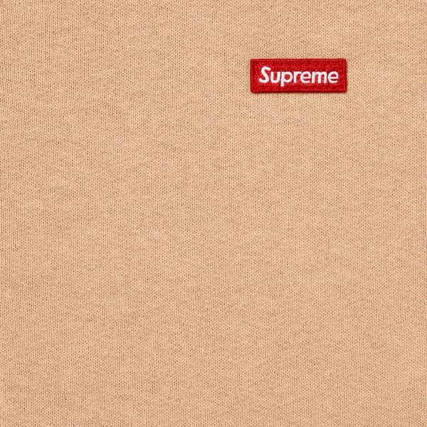 Supreme Small Box Zip Up Hooded Sweatshirt - Khaki (front)