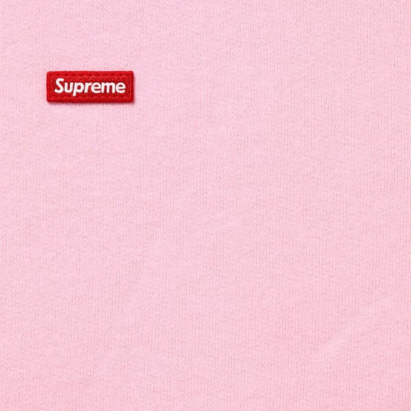 Supreme Small Box Zip Up Hooded Sweatshirt - Light Pink (front)
