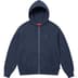 Supreme Small Box Zip Up Hooded Sweatshirt - Navy (front)