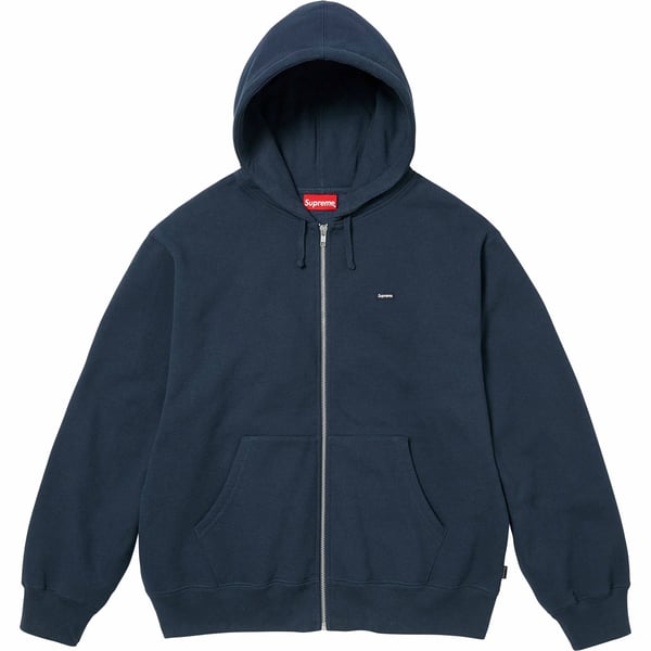 Supreme Small Box Zip Up Hooded Sweatshirt - Navy (front)
