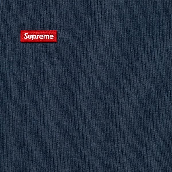Supreme Small Box Zip Up Hooded Sweatshirt - Navy (front)