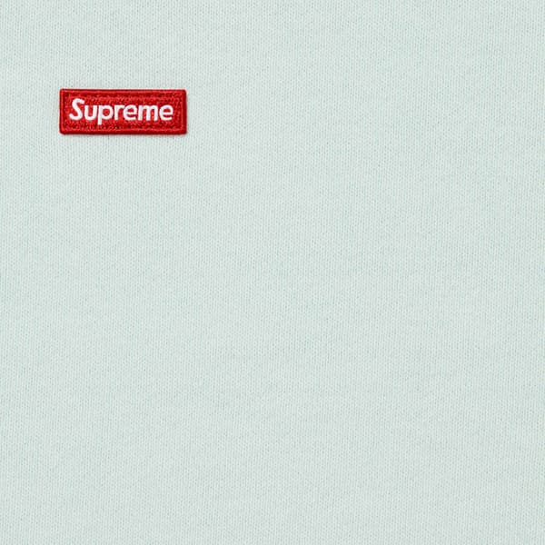 Supreme Small Box Zip Up Hooded Sweatshirt - Pale Blue (front)