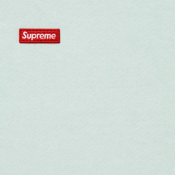 Supreme Small Box Zip Up Hooded Sweatshirt - Pale Blue (front)