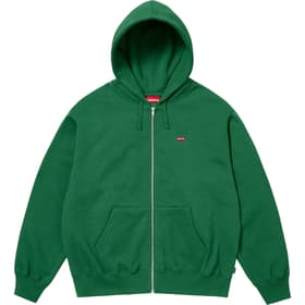 Supreme Small Box Zip Up Hooded Sweatshirt Pine