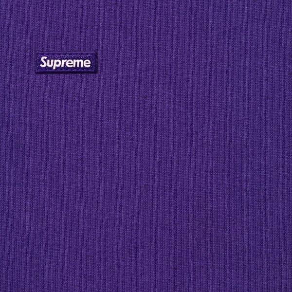 Supreme Small Box Zip Up Hooded Sweatshirt - Purple (front)