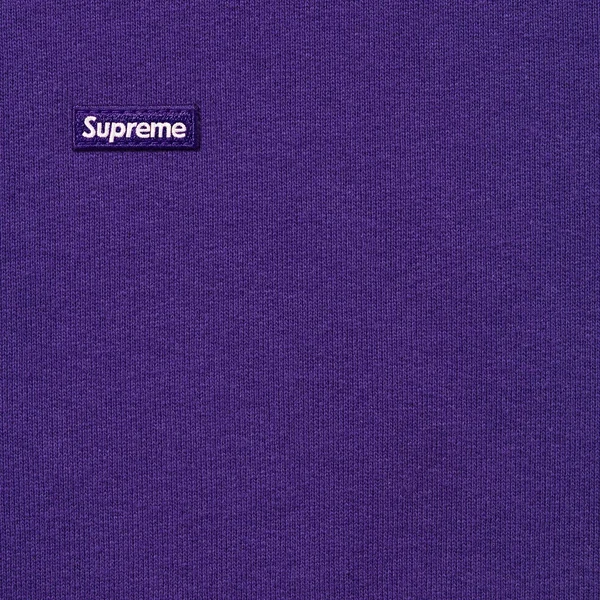 Supreme Small Box Zip Up Hooded Sweatshirt - Purple (front)