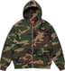 Supreme Small Box Zip Up Hooded Sweatshirt - Woodland Camo (front)