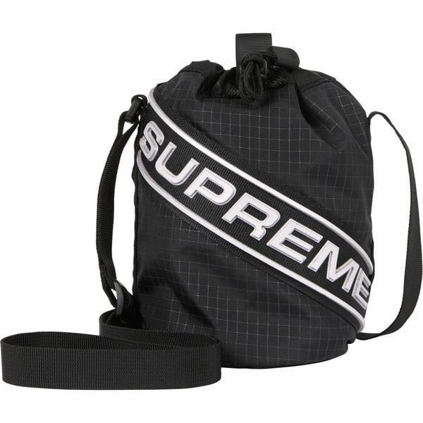 Supreme Small Cinch Pouch - Black (front)