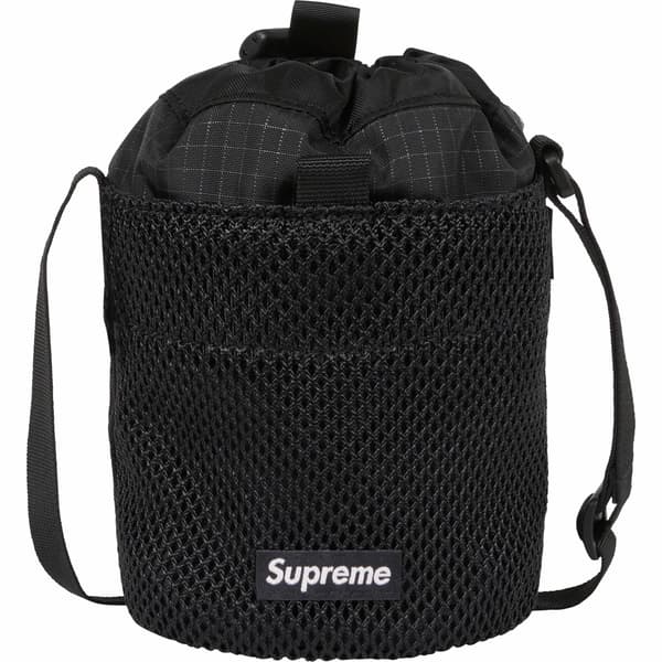 Supreme Small Cinch Pouch - Black (front)
