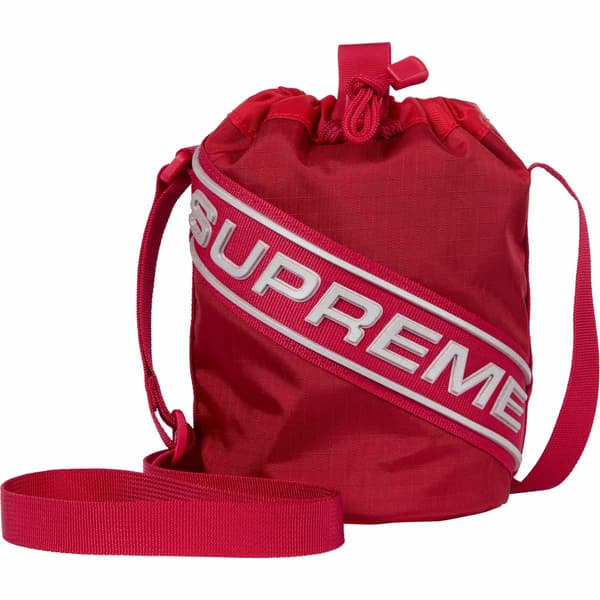 Supreme Small Cinch Pouch - Red (front)