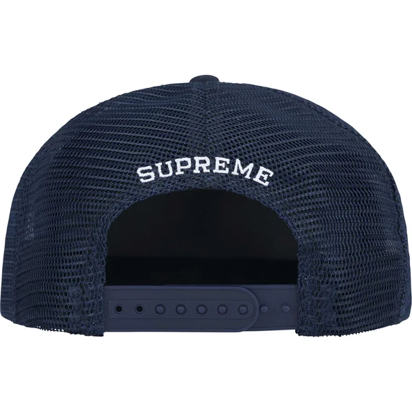 Supreme SMD Mesh Back 5-Panel - Navy (front)