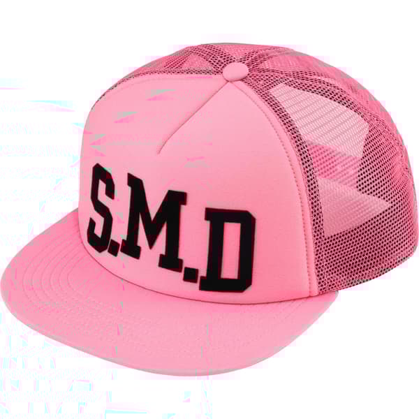 Supreme SMD Mesh Back 5-Panel - Pink (front)