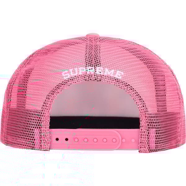 Supreme SMD Mesh Back 5-Panel - Pink (front)